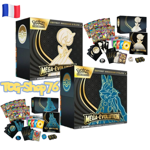 Coffret Dresseur d’Élite Pokémon – Méga-Évolution (FR) — ME1 — 9 boosters + promo + accessoires — Neuf & scellé
