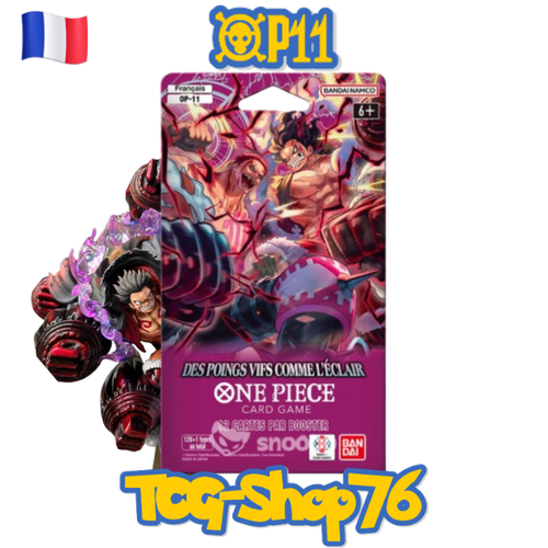 Blister Booster One Piece OP-11 Des Poings Vifs Comme l’Éclair 🇫🇷 Français