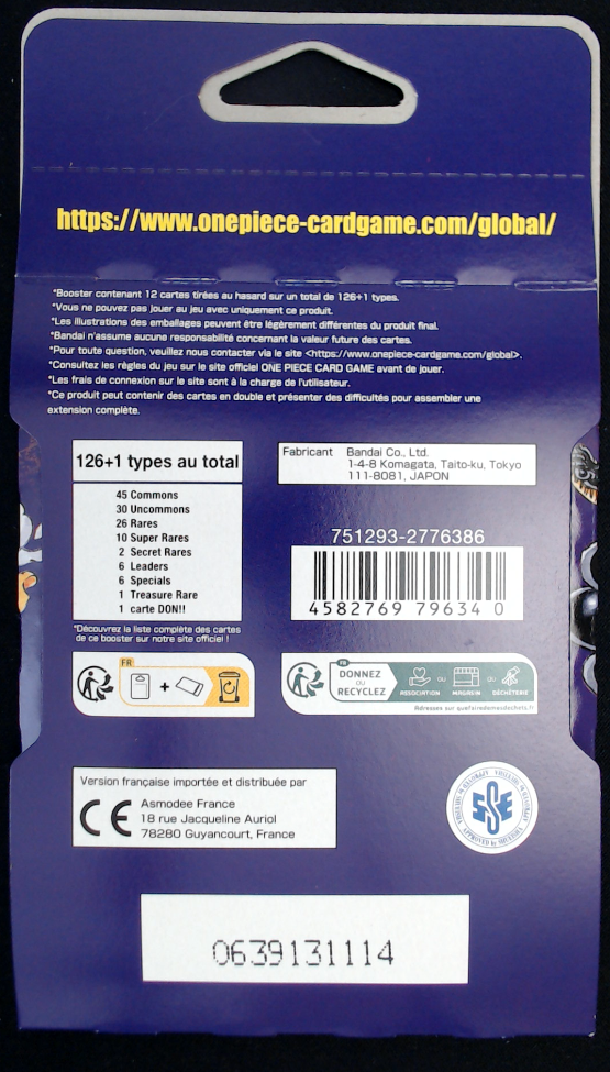Blister Booster One Piece OP-10 Sang Royal 🇫🇷 Français