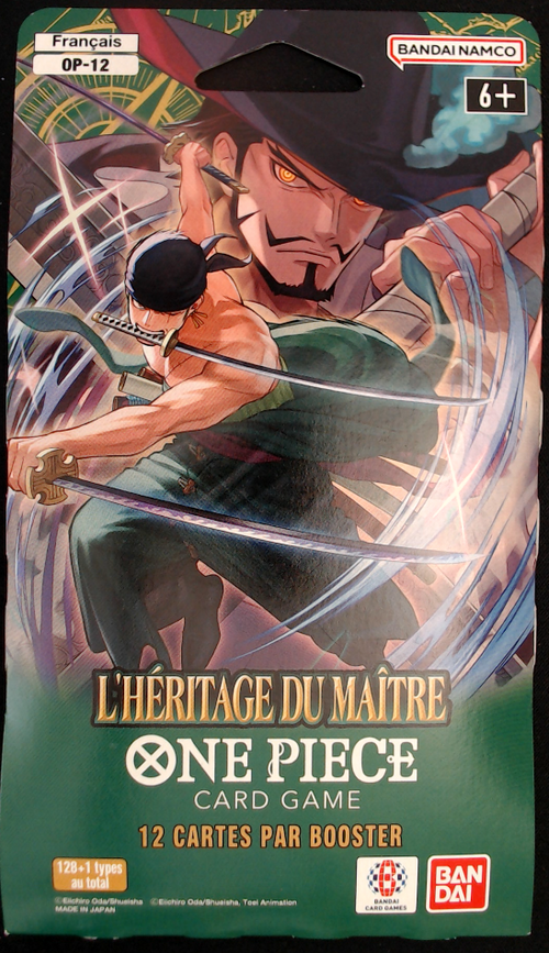 Blister Booster One Piece OP-12 L’Héritage du Maître 🇫🇷 Français