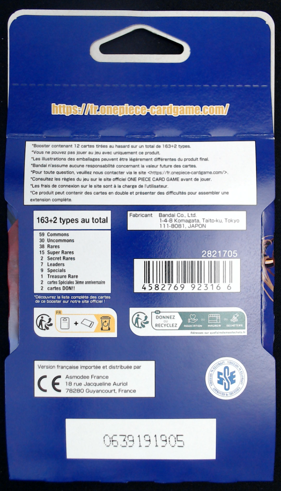 Blister Booster One Piece OP-14 EB-04 Les Sept de la Mer d’Azur 🇫🇷 Français