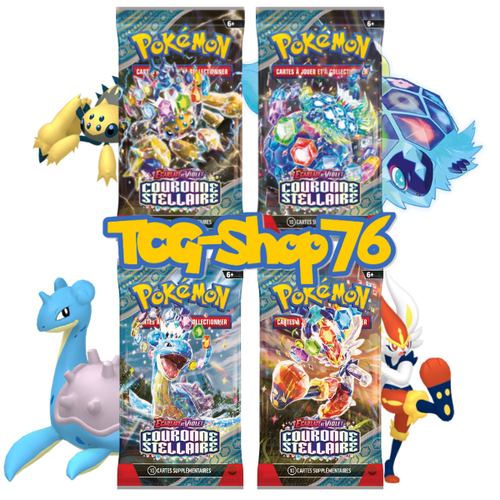 Booster Pokémon Couronne Stéllaire (FR) — EV7 — 10 cartes — Neuf & scellé