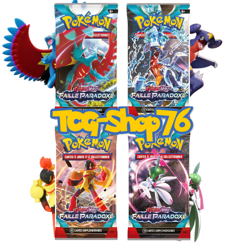 Booster Pokémon Faille Paradoxe (FR) — EV4 — 10 cartes — Neuf & scellé