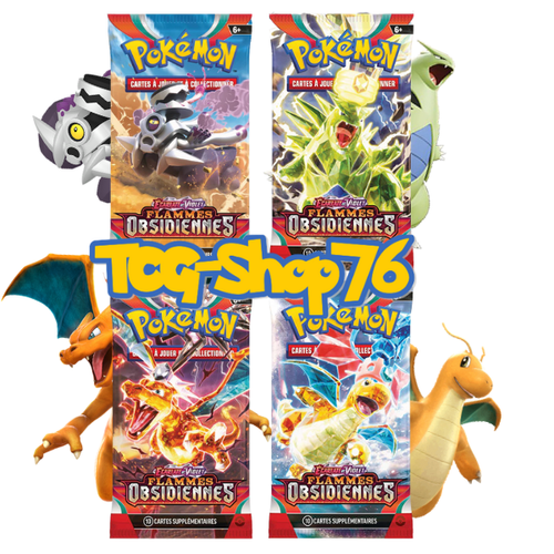 Booster Pokémon Flammes Obsidiennes (FR) — EV3 — 10 cartes — Neuf & scellé