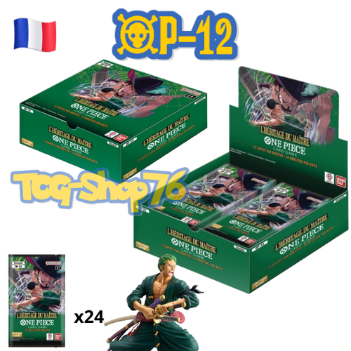 One Piece Card Game OP-12 L’Héritage du Maître – Display 24 Boosters (FR)