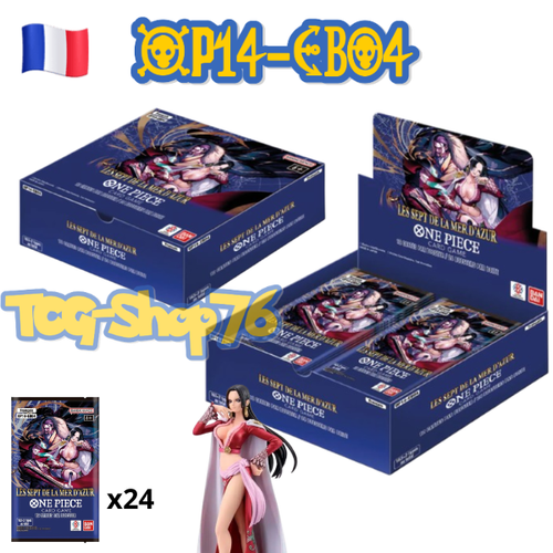 One Piece Card Game OP-14 Les Sept de la Mer d’Azur – Display 24 Boosters (FR)