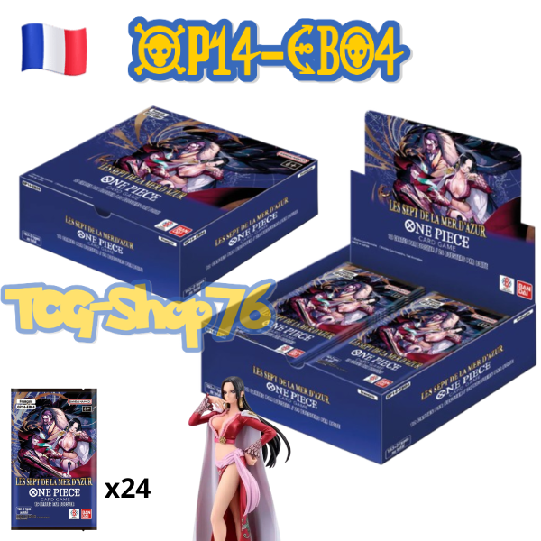 One Piece Card Game OP-14 Les Sept de la Mer d’Azur – Display 24 Boosters (FR)