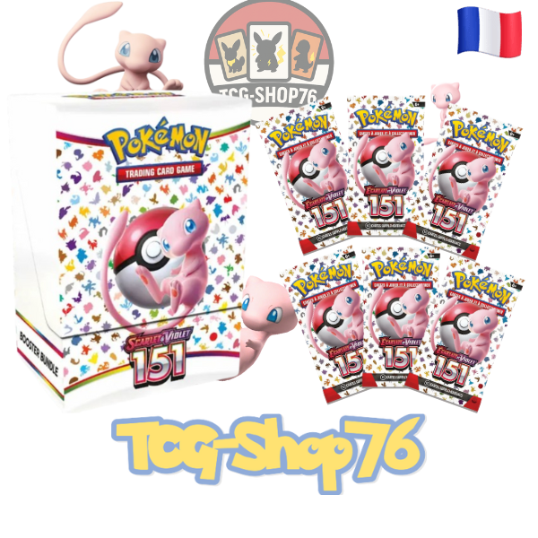 Bundle Pokémon 151 (FR) — SV3.5 — 6 boosters (10 cartes × 6) — Neuf & scellé