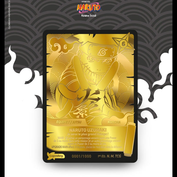 Booster Naruto Mythos TCG 1ère Édition FR – 10 Cartes