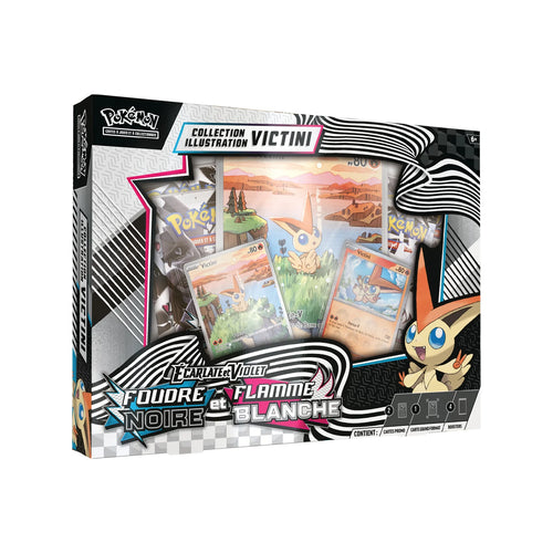 Coffret Collection Illustration Victini (FR) — 4 boosters + carte Jumbo — Neuf & scellé