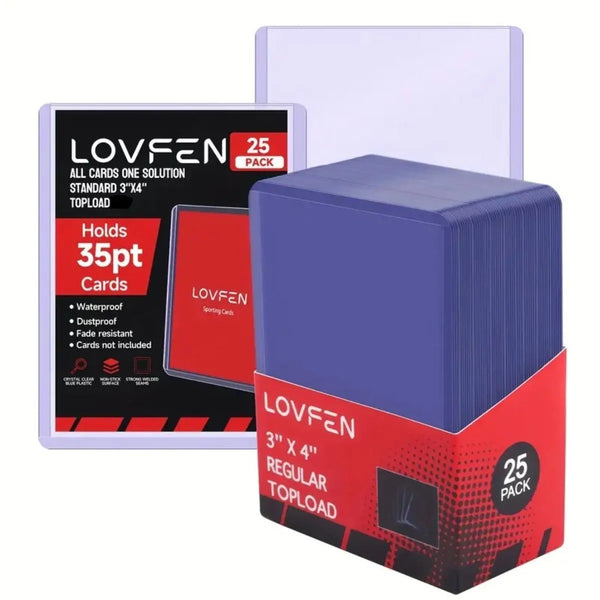 Toploader 3x4 Regular 35pt Lovfen – Pack de 25 Protèges Cartes Rigides
